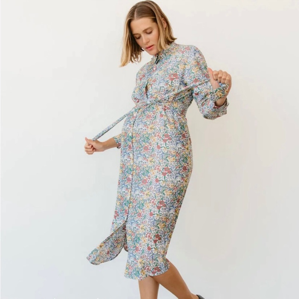 Storq | NWOT Easy Shirt Dress in Floral, Size 3